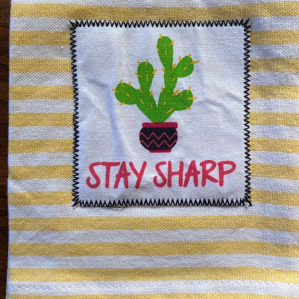 “Stay Sharp” Kitchen Towels
